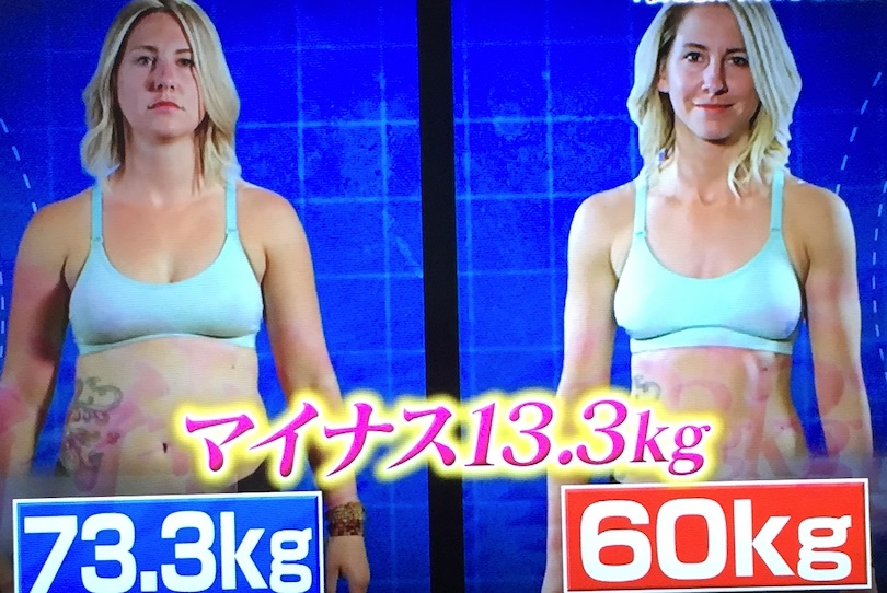 キャリーのダイエット結果