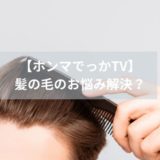 【ホンマでっか!？TV】薄毛改善？髪の毛を健康にする食材は？毛に関する新情報？感想も！